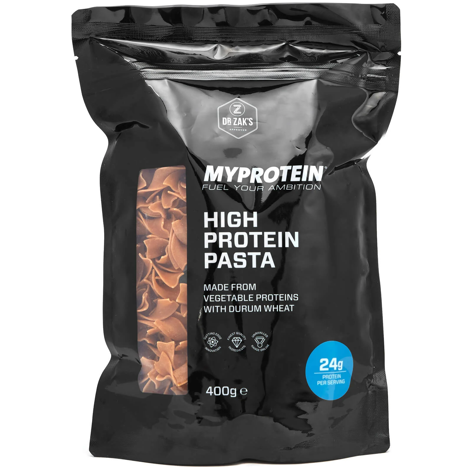 Dr Zak's proteīnu makaroni - 400g - Nearomatizēts attēls 1