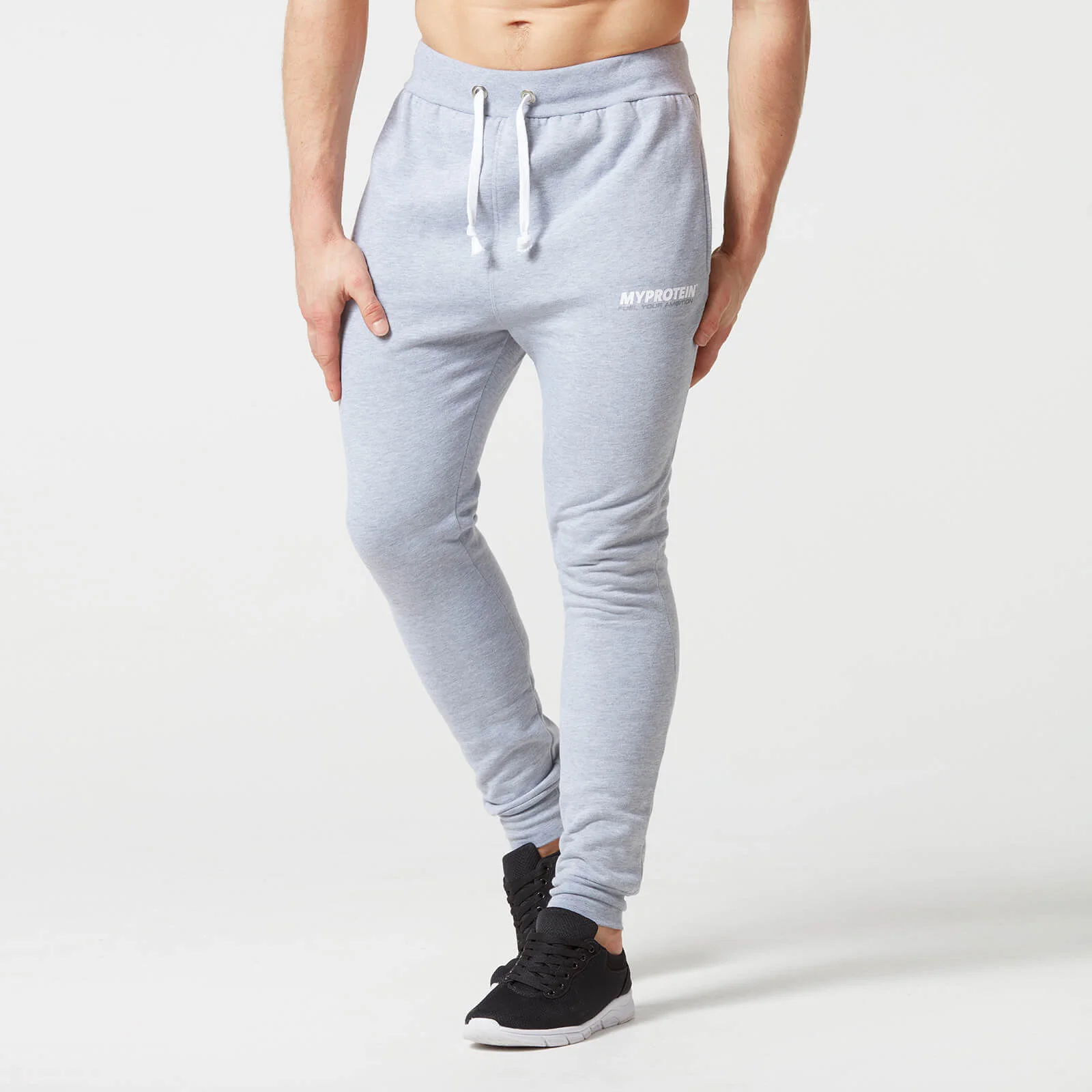 Myprotein Men's Skinny Fit Sweatpants - Grey Marl attēls 1