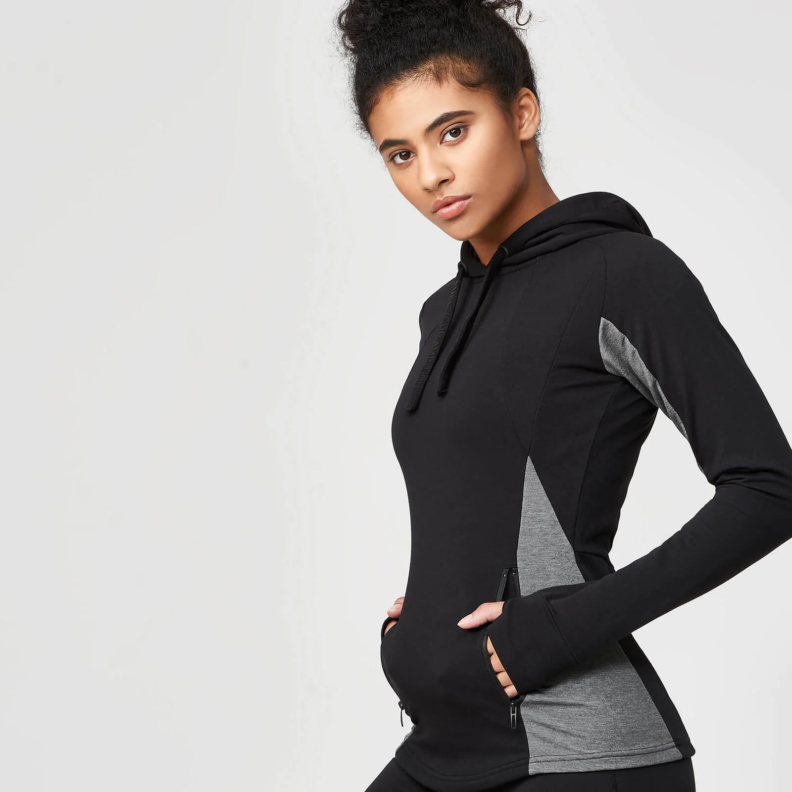 Superlite Slim Fit Pullover Hoodie - XS - Melna attēls 1