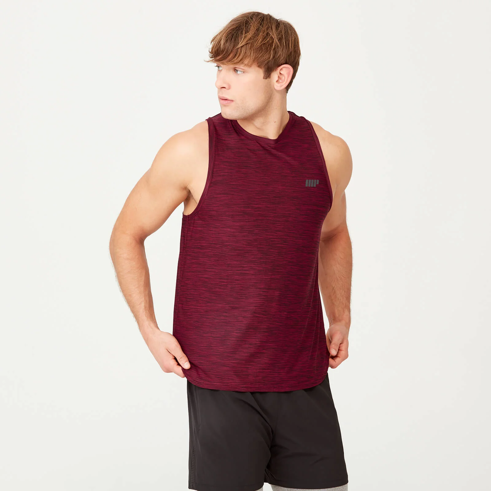 Myprotein Dry-Tech Infinity Tank - Red Marl - S - Red Marl attēls 1