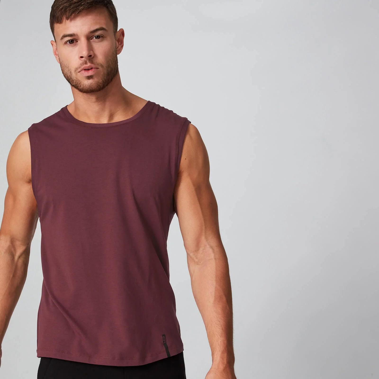 Myprotein Luxe Classic Sleeveless T-Shirt - Oxblood - XS attēls 1