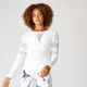 MP Shape Seamless Loose Fit Long Sleeve Top - White
