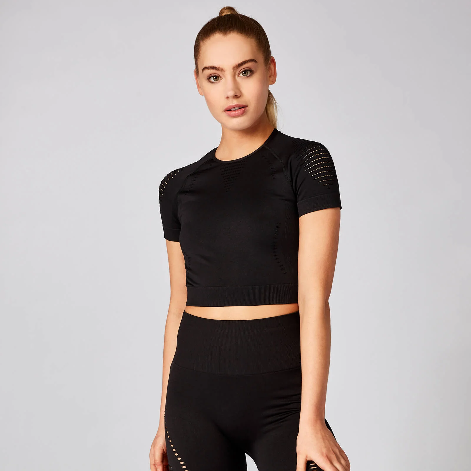 MP Women's Shape Seamless Top - Black - XS attēls 1