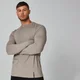 Luxe Classic Crew t-krekls ar garām piedurknēm - Tumši pelēks