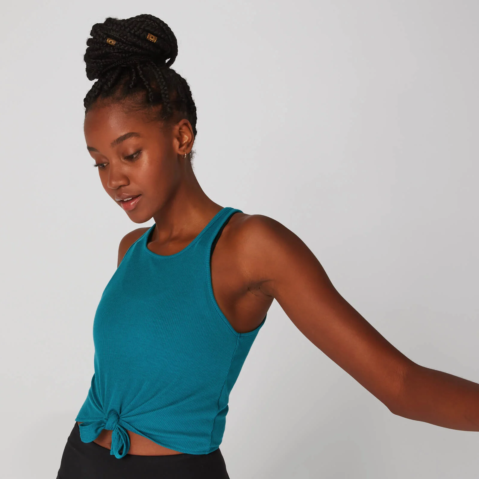 Rievots tops ar mezglu - Zils - XS attēls 1