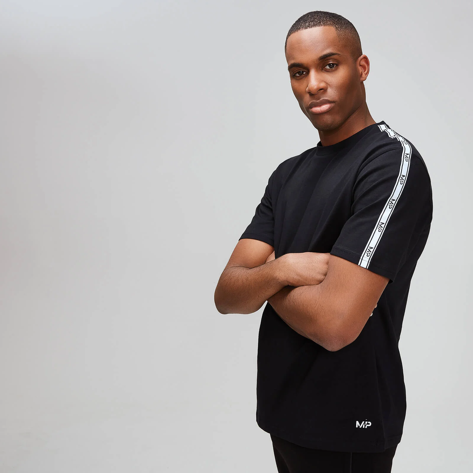 MP Men's Tape T-Shirt - Black - XS attēls 1