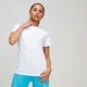 MP Textured sieviešu oversize sporta t-krekls - Balts