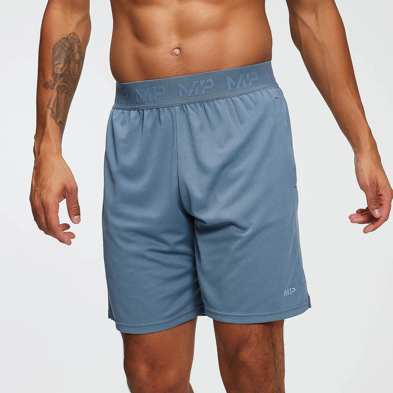 MP Men's Essentials Training Shorts - Washed Blue - XS attēls 1
