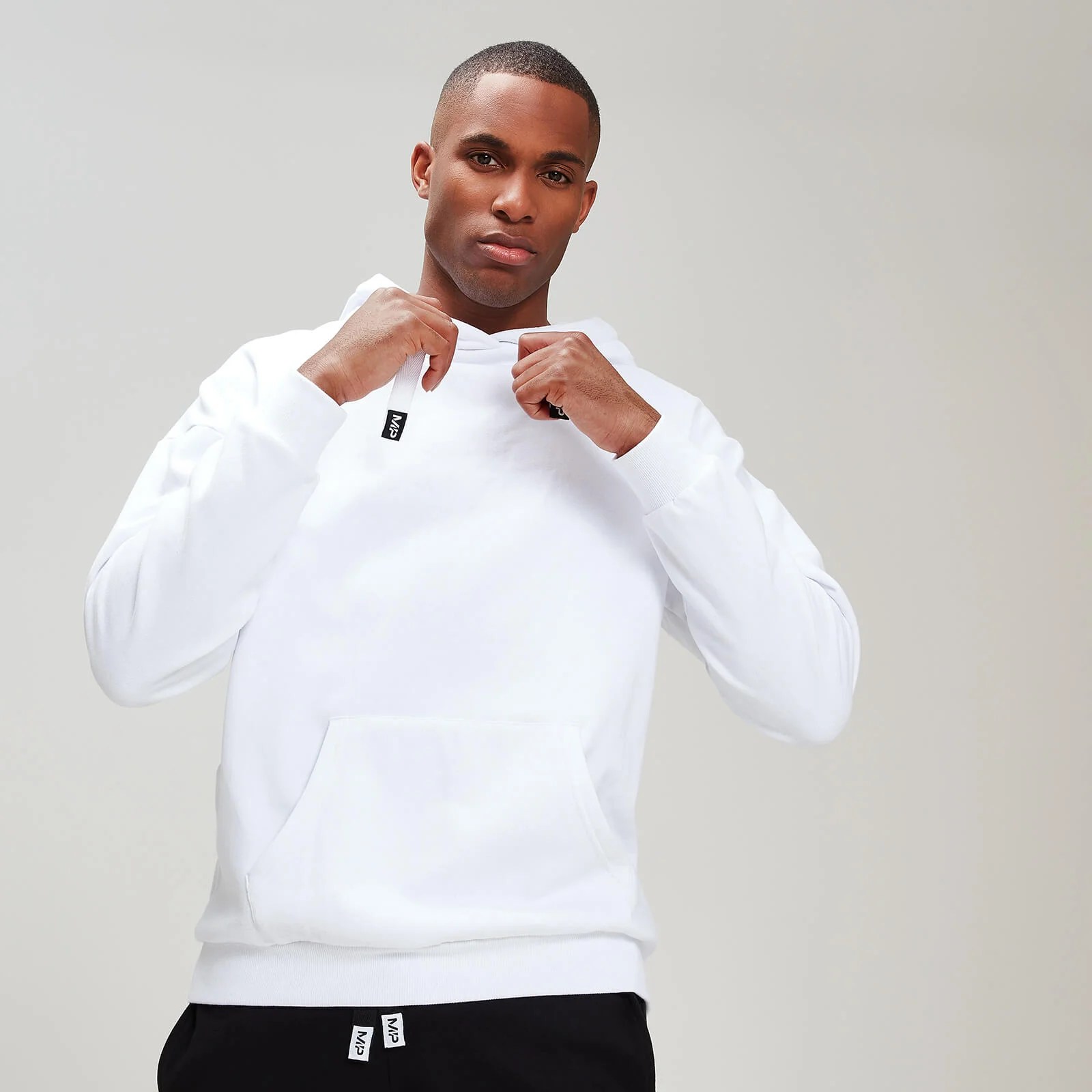 MP Rest Day Stripe vīriešu džemperis ar kapuci - Balts - XS attēls 1