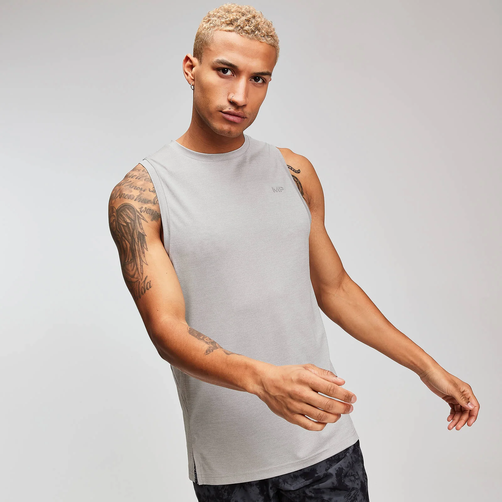 MP Training vīriešu tops - Gaiši pelēks - XS attēls 1