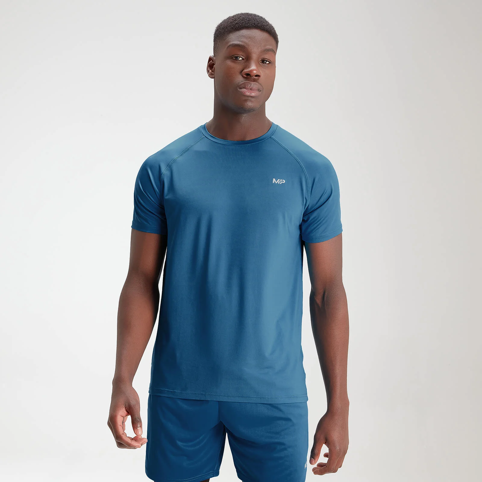 MP Men's Essentials Training Short Sleeve T-Shirt - Aqua - XXS attēls 1