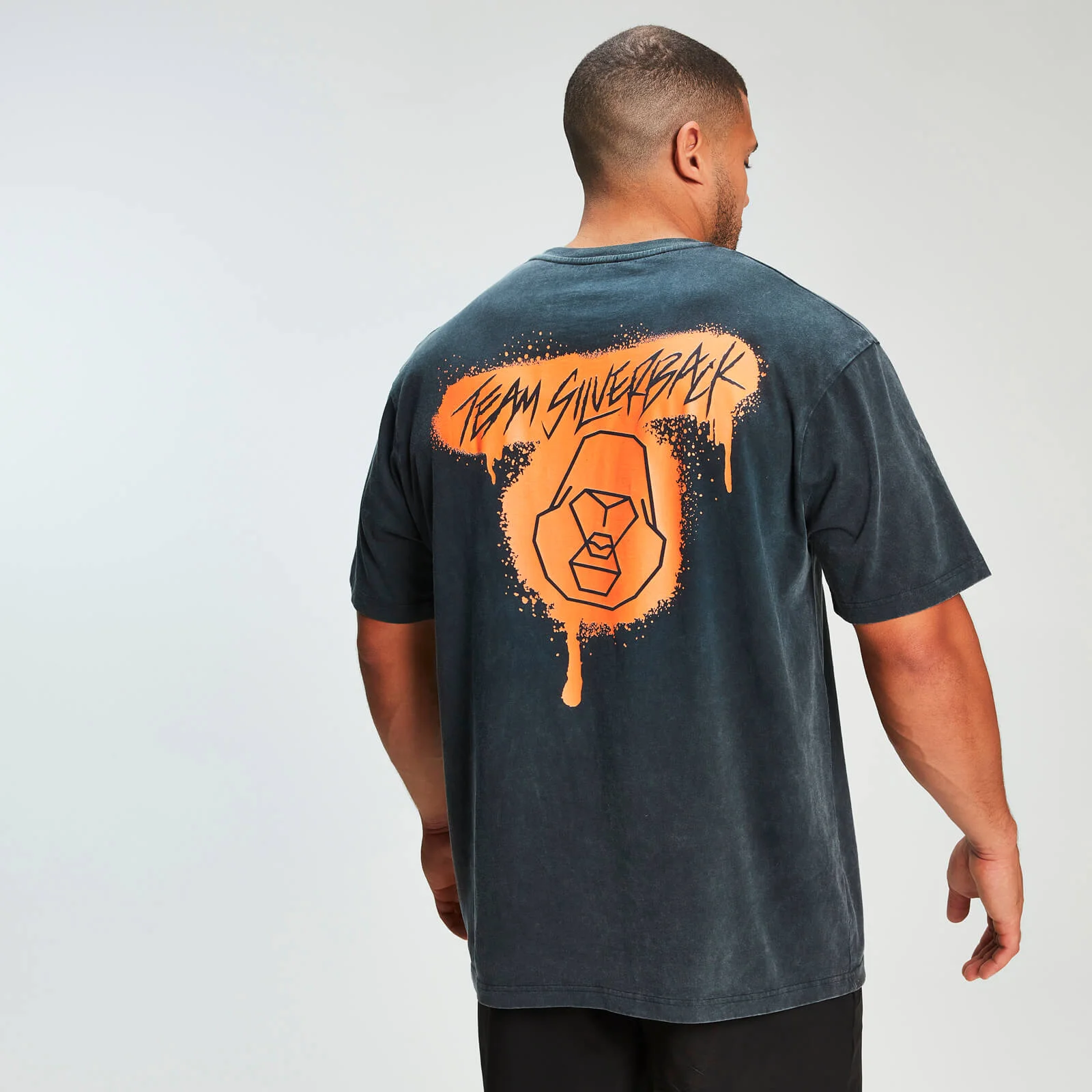 MP x Zack George Acid Wash Oversized Tee - Neon Orange - XS attēls 1