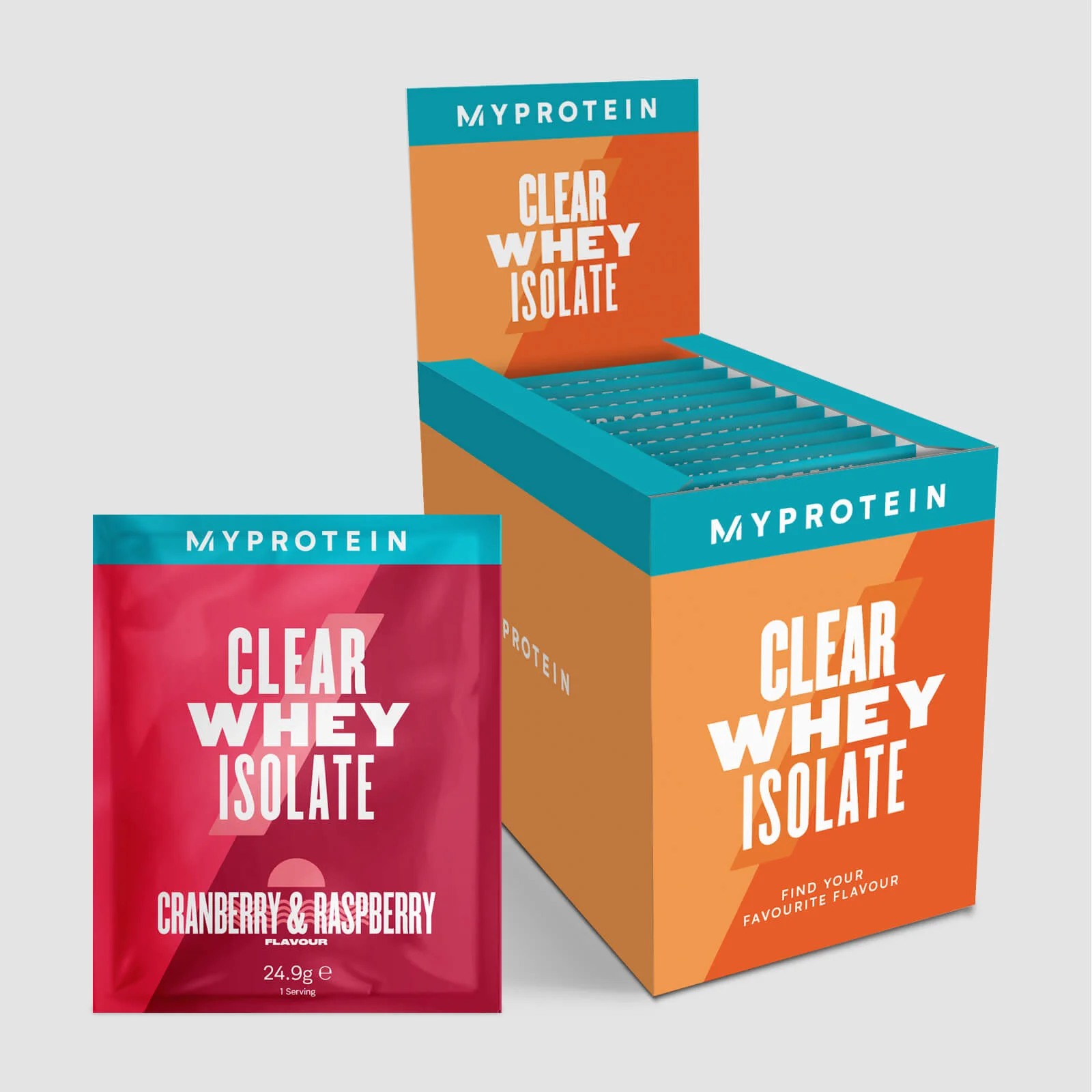 Myprotein Clear Whey Isolate, Multi Pack, 20 x 25g (Retail) (Finished Product) attēls 1