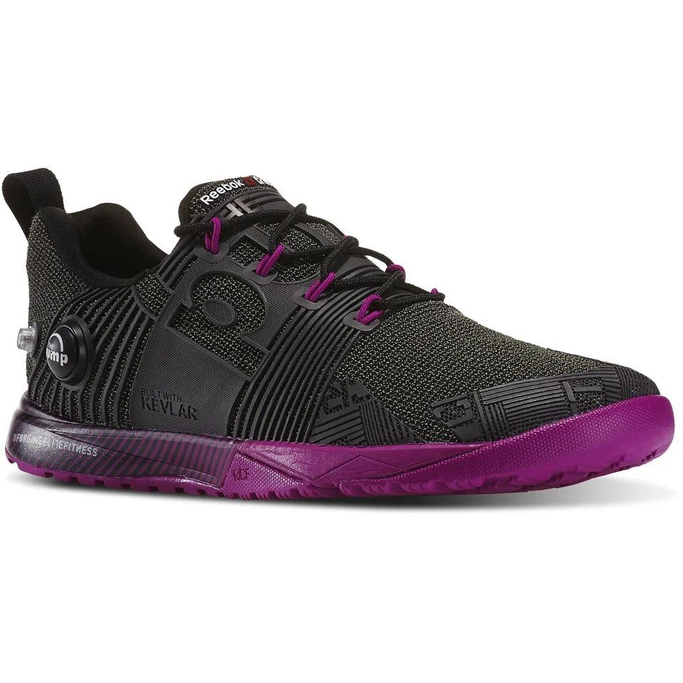 Reebok Women's CrossFit Nano Pump Fusion Trainers - Black/Purple attēls 1