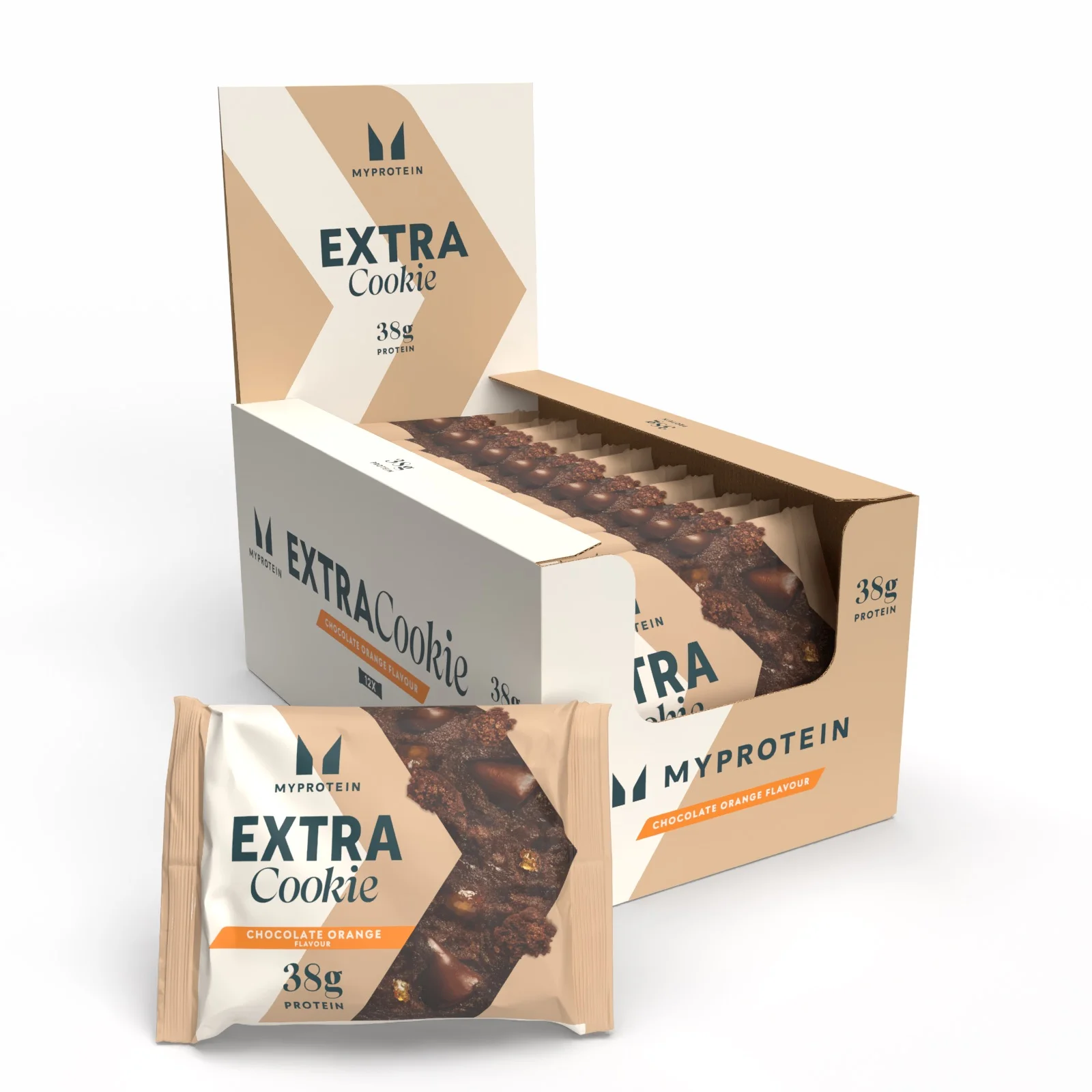 Proteīnu cepums - 12 x 75g - Šokolādes apelsīni attēls 1