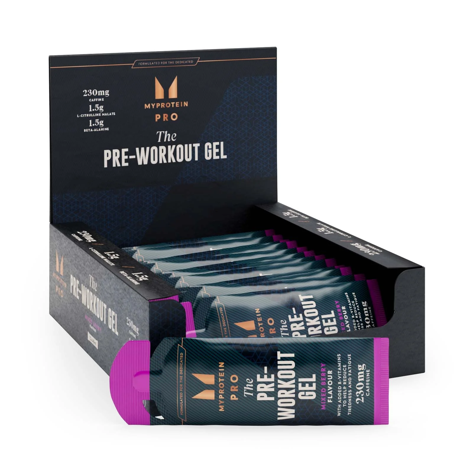 Pre-Workout gēls - 12 x 50g - Jauktas ogas attēls 1