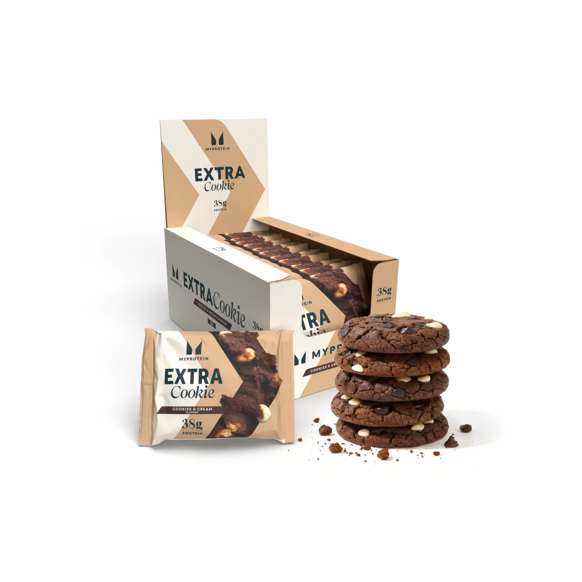 Protein Cookie - Proteīnu cepums - 12 x 75g - Cepumi un saldais krējums attēls 1