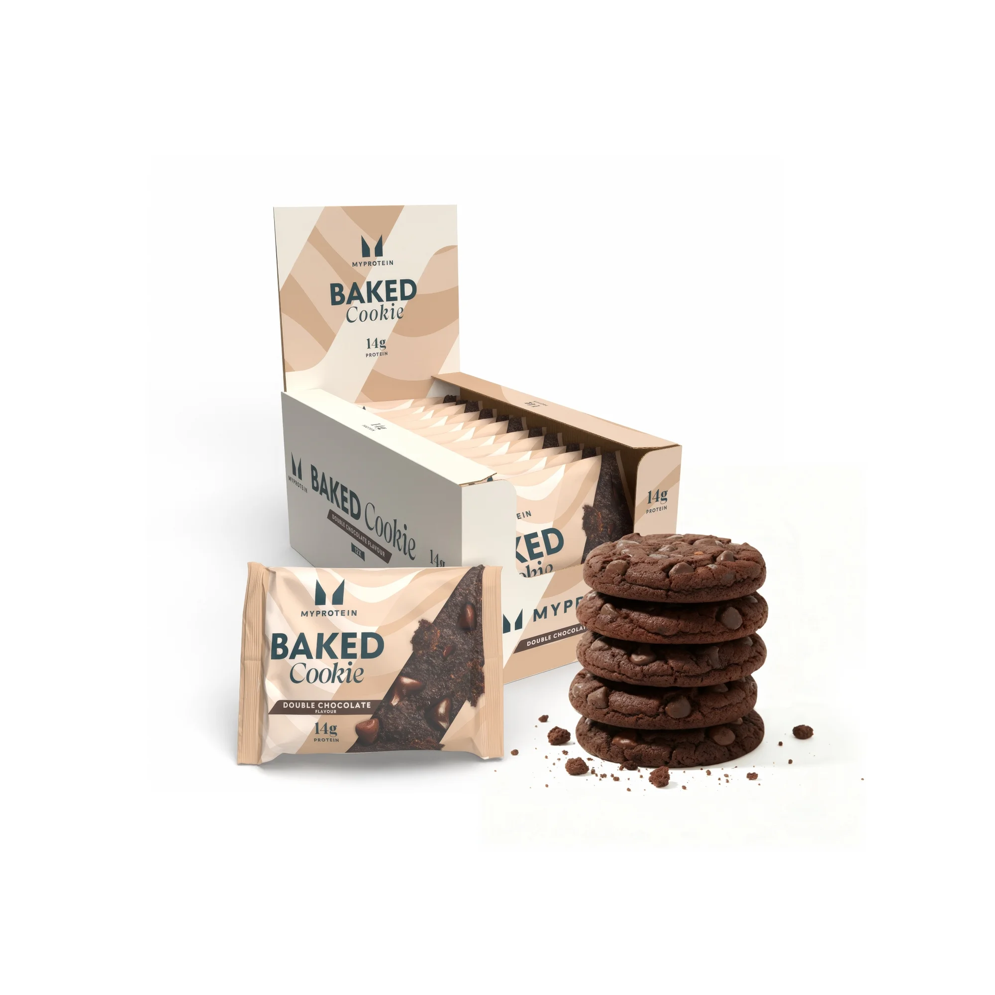 Proteīnu cepums - 12 x 75g - Dubulti šokolādes gabaliņi attēls 1