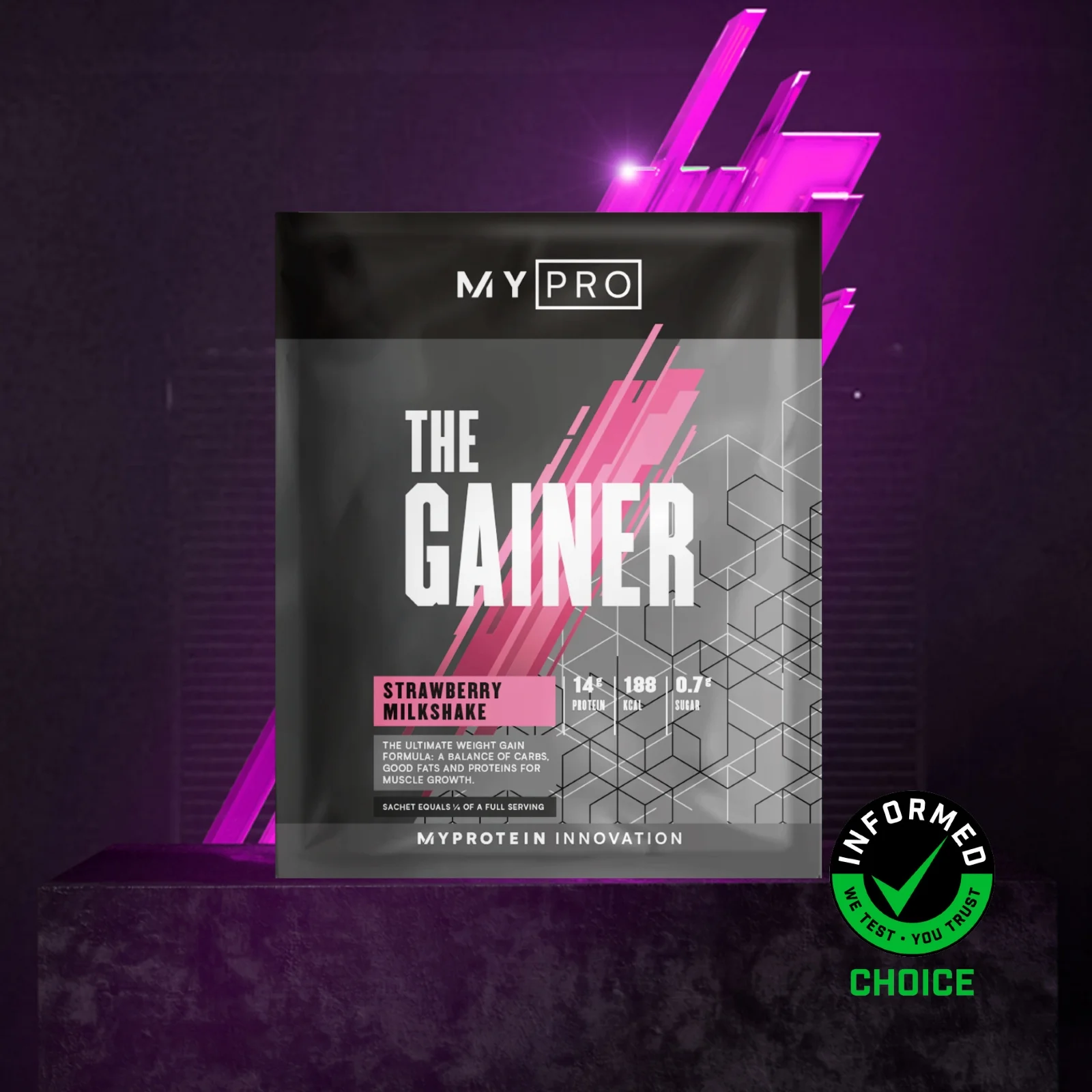 Myprotein THE Gainer (Sample) - 51g - Šokolādes braunijs attēls 1