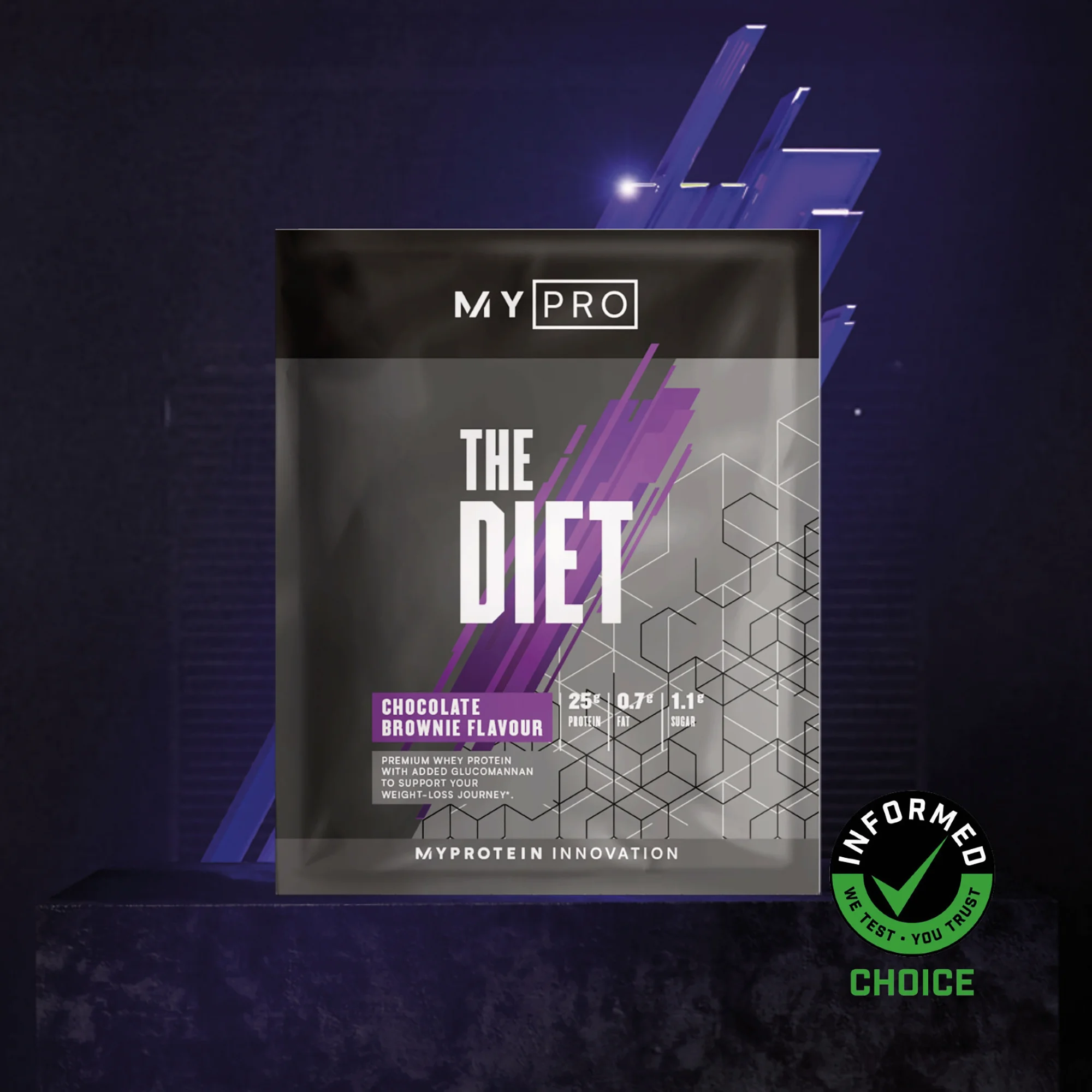 THE Diet (Sample) - 34g - Šokolādes braunijs attēls 1