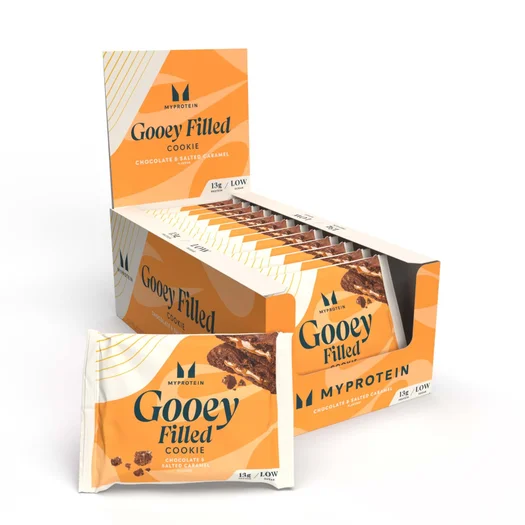 Vegāniskais proteīnu cepums ar pildījumu - Chocolate and Salted Caramel