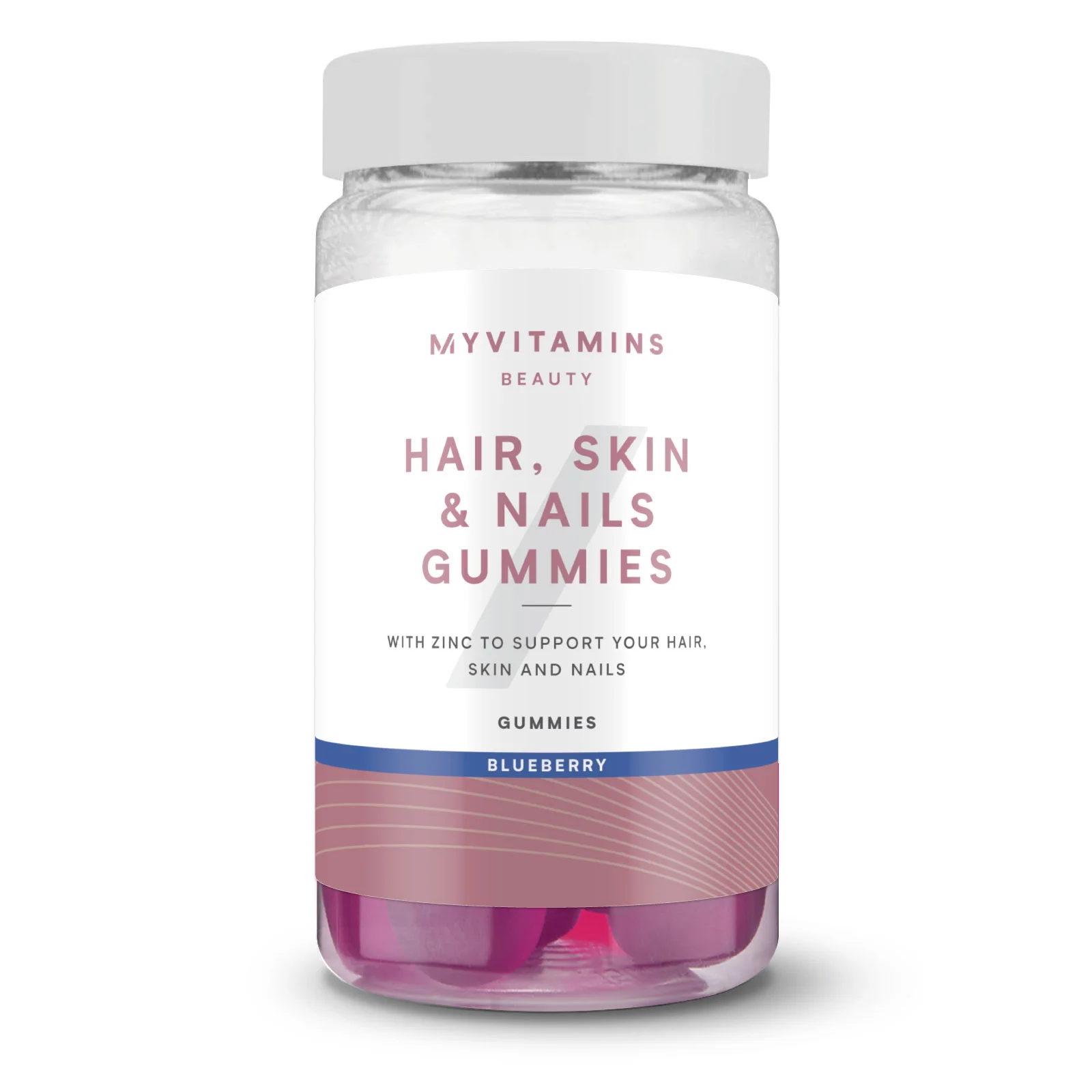Matu, ādas un nagu vitamīni - 60 Gummies - 30Porcijas - Mellenes attēls 1