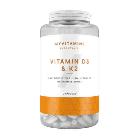 D3 un K2 vitamīna kapsulas