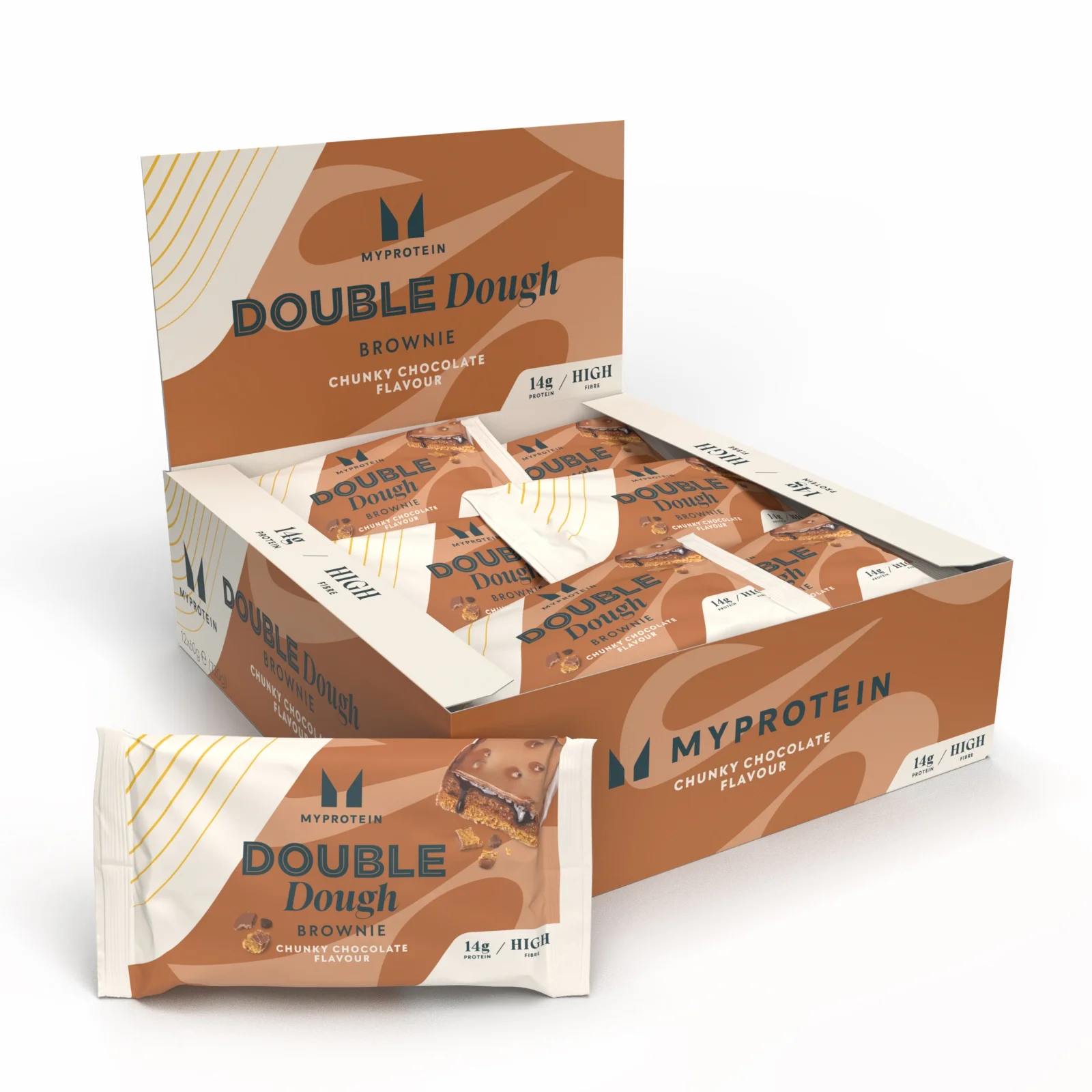 Cepuma un braunija uzkoda - 12 x 60g - Chunky Chocolate attēls 1