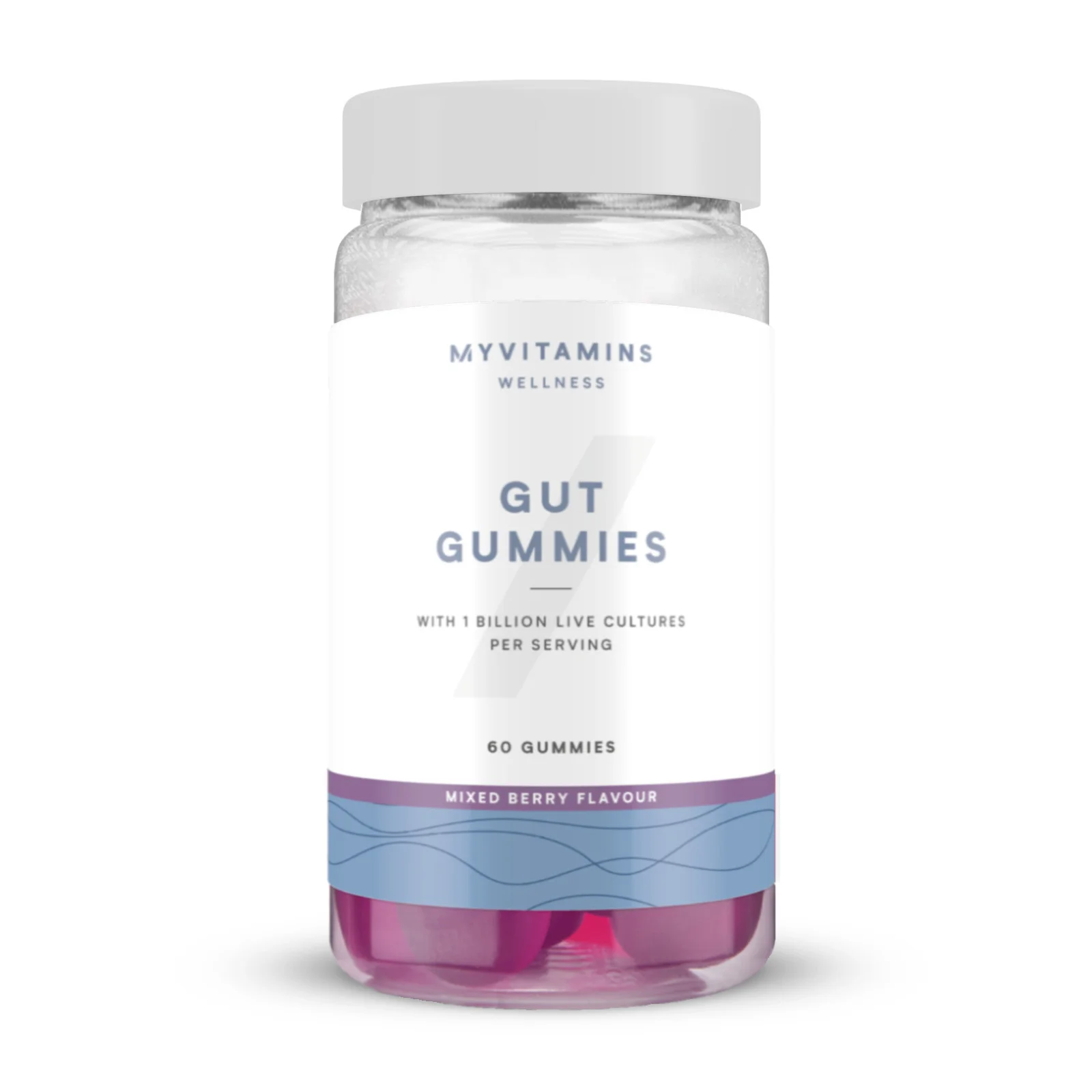 Želejas konfektes zarnām - 60gummies - Jauktas ogas attēls 1