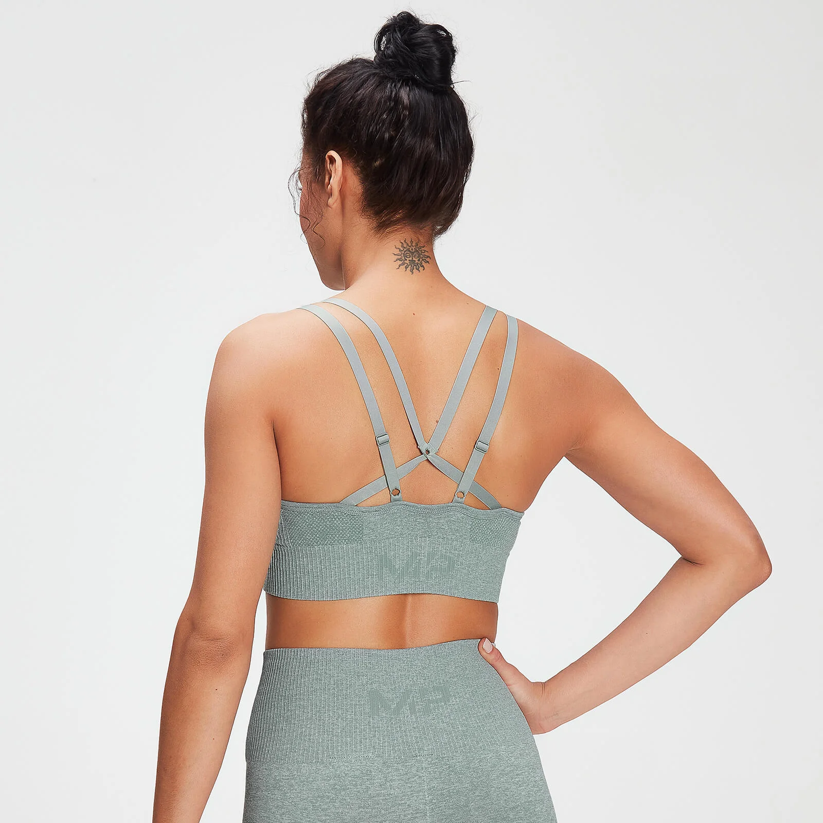 MP Women's Training Seamless Bra - Washed Green - XXS attēls 1