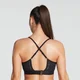 MP Sieviešu sporta krūšturis Power Ultra Strappy - melns
