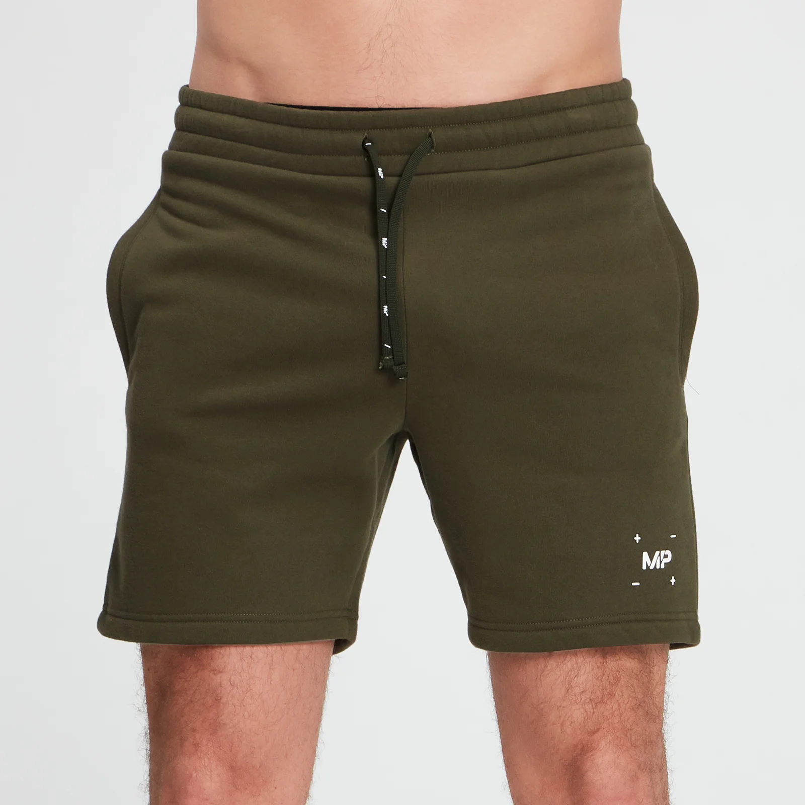 MP Men's Central Graphic Shorts - Dark Olive - XXS attēls 1