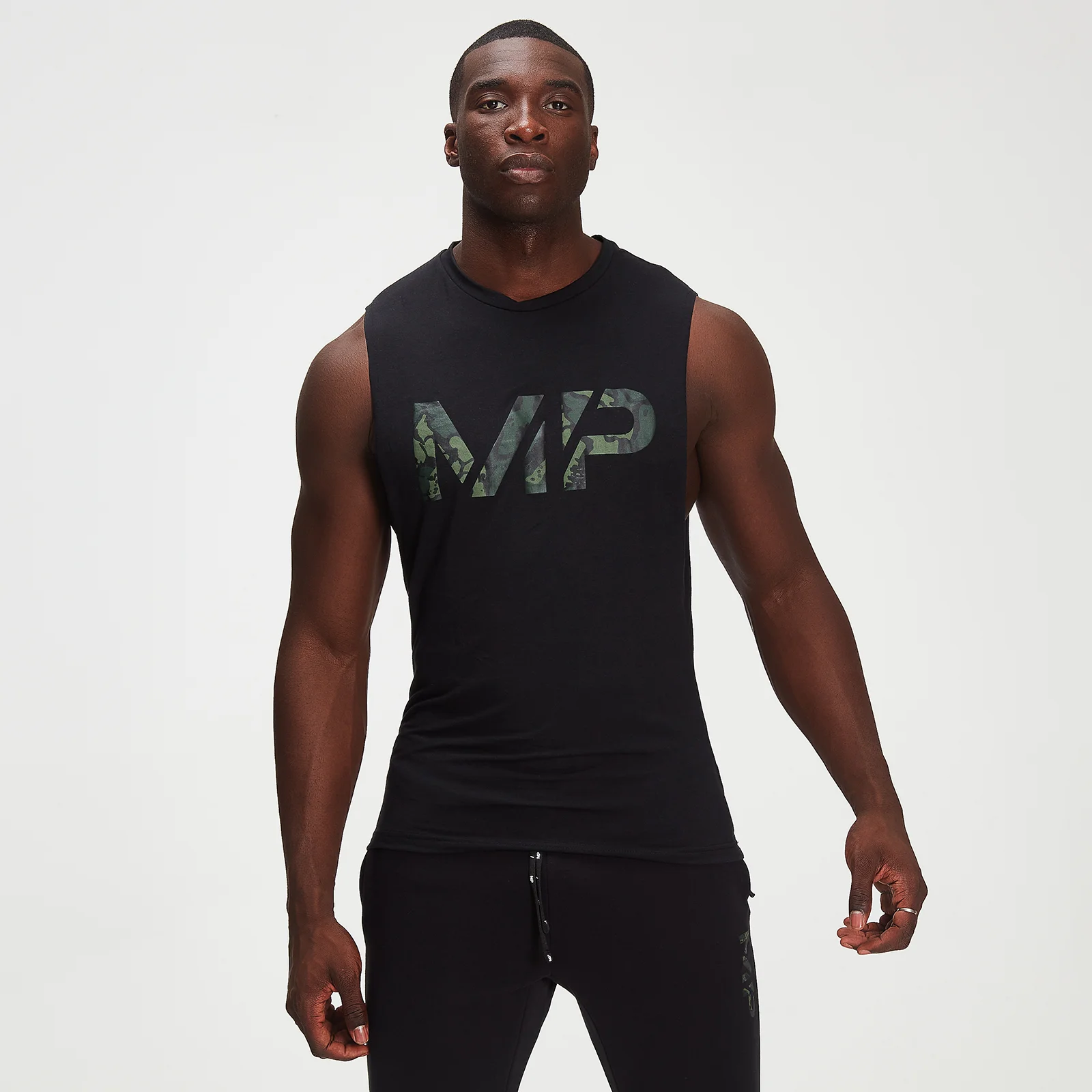 MP vīriešu Adapt drirelease® Camo Print tops - Melns - XXS attēls 1