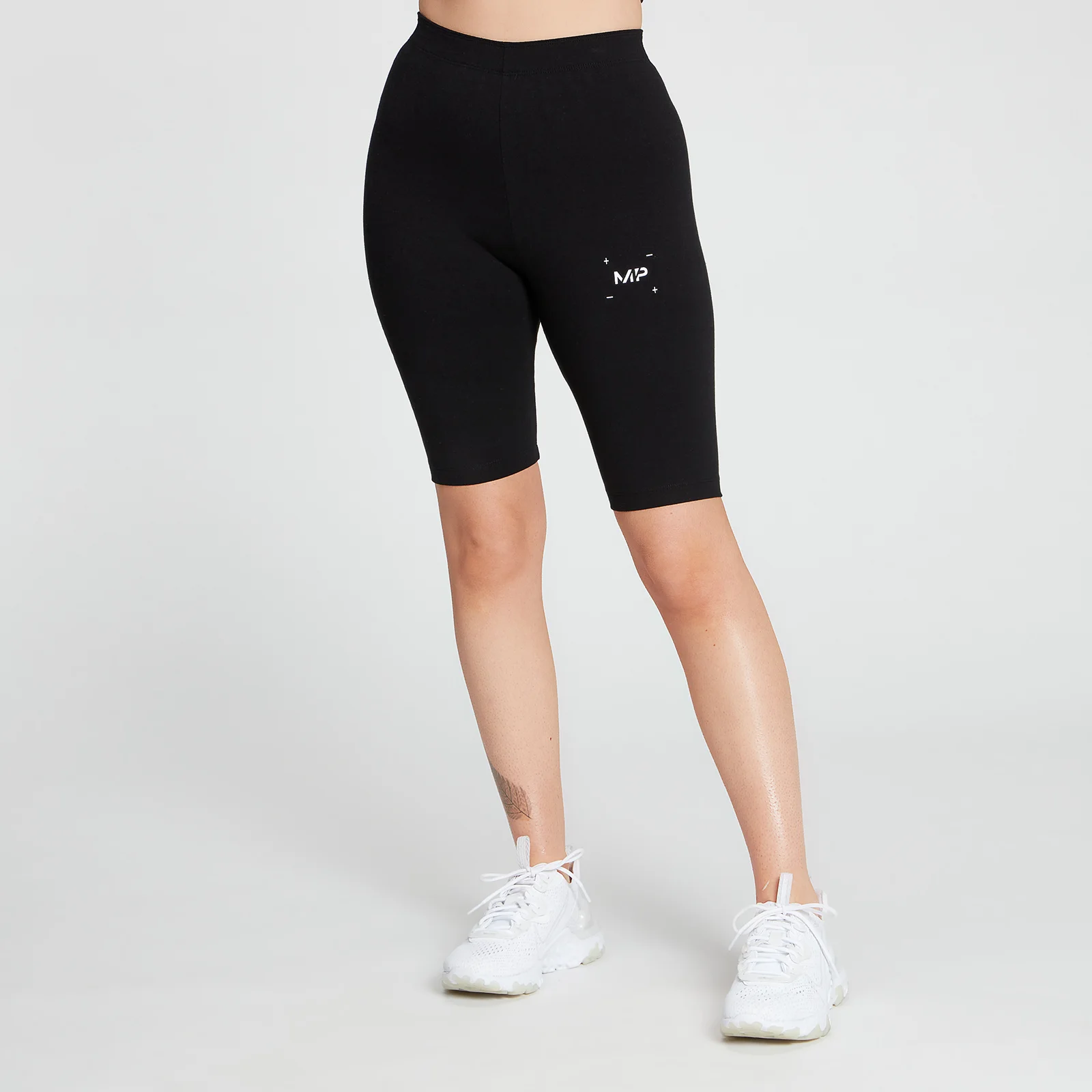 MP Women's Central Graphic Cycling Shorts - Black - XXS attēls 1