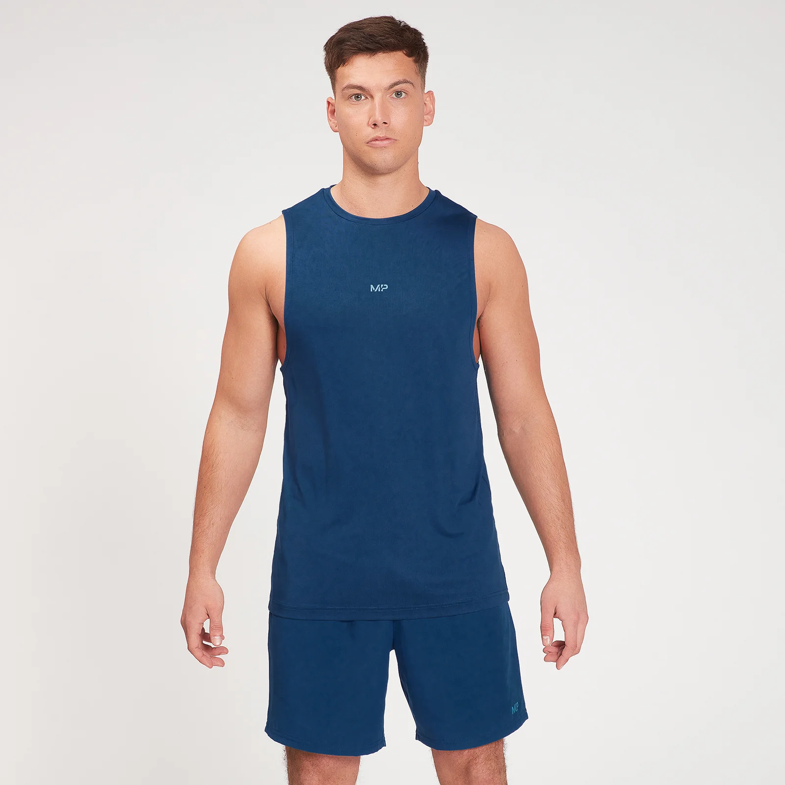 MP Men's Fade Graphic Training Tank - Dark Blue - XXS attēls 1
