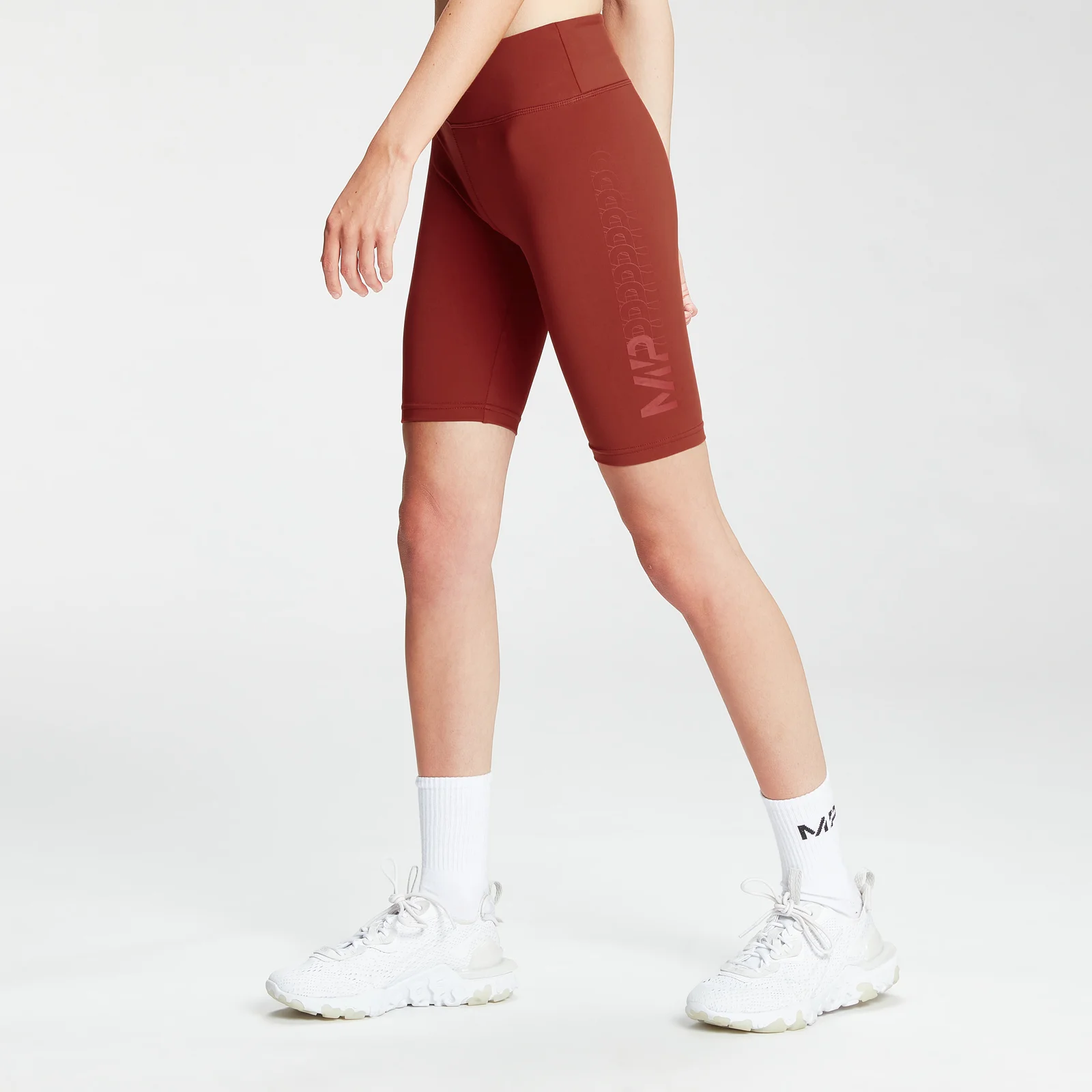 MP Sieviešu treniņbikses Fade Graphic Training Cycling Shorts - Burnt Red - XXS attēls 1