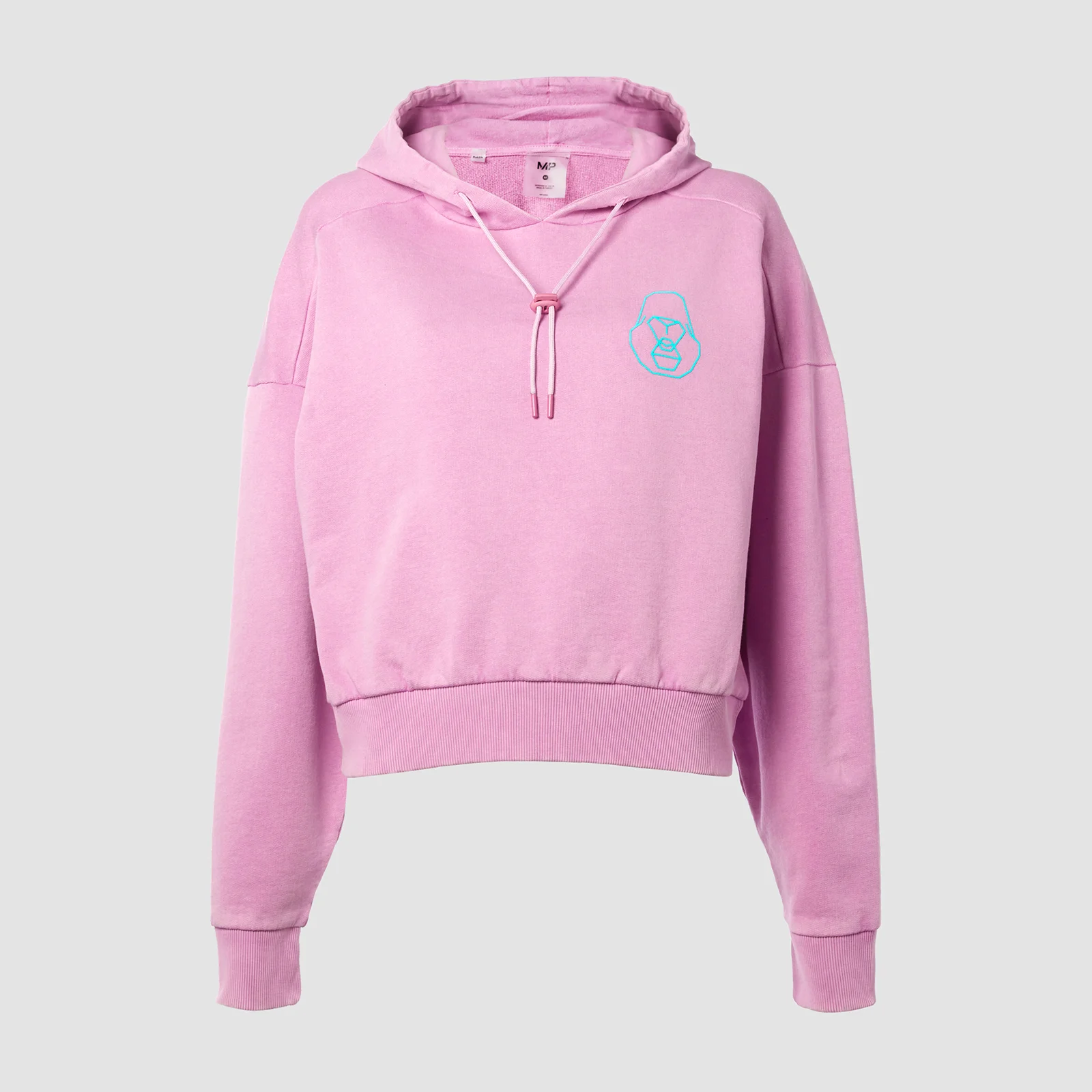 MP X Zack George Women's Washed Crop Hoodie - Pink Lavender - XXS attēls 1