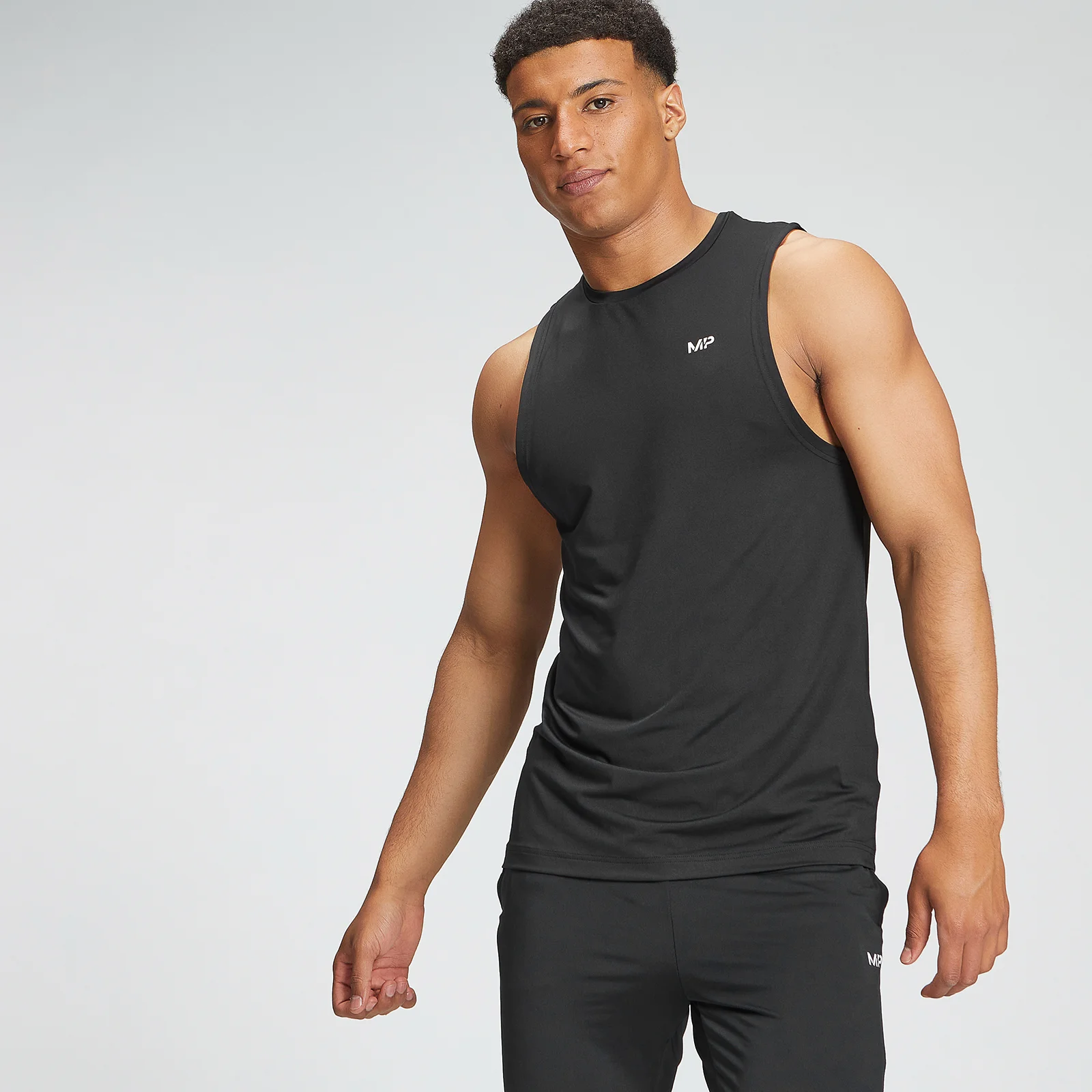 MP Men's Tempo Graphic Tank Top - Black - XXS attēls 1