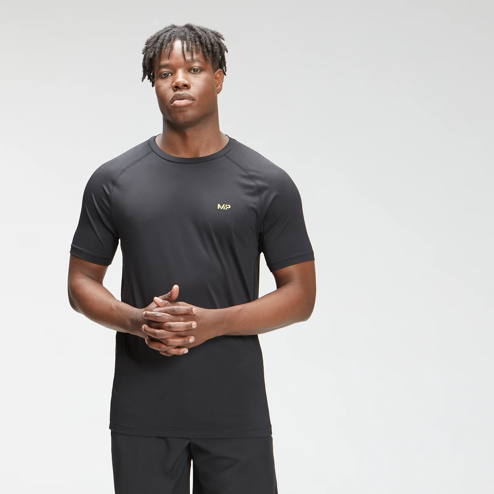 MP Men's Tempo Short Sleeve T-Shirt - Black - XXS attēls 1