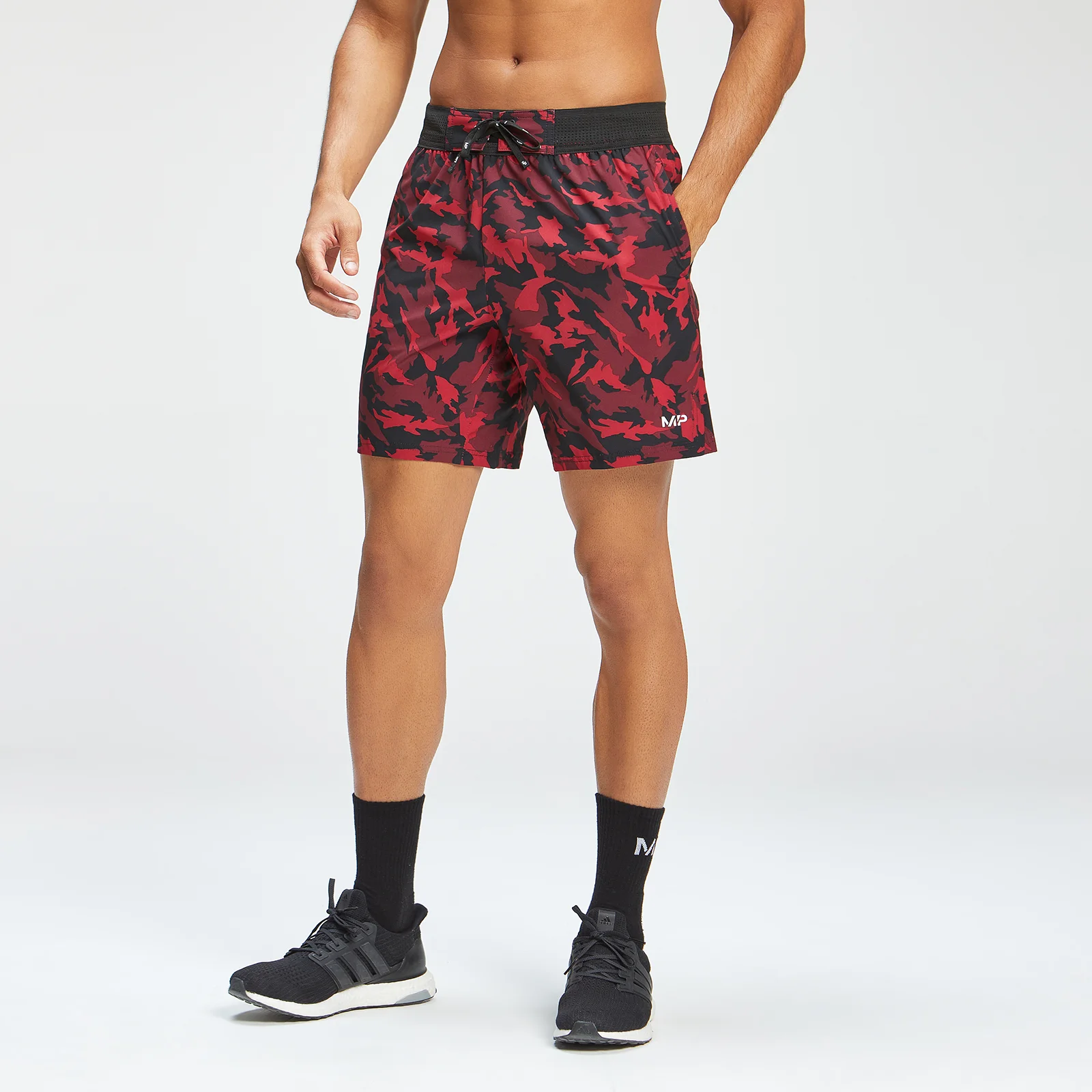MP vīriešu īsās bikses Adapt 360 Short - Red Camo - XXS attēls 1