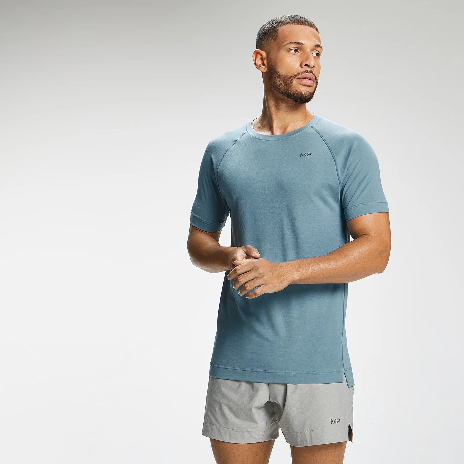 MP Men's Composure Short Sleeve T-Shirt - Storm Blue - XXS attēls 1