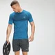 Vīriešu krekliņš ar īsām piedurknēm MP Essential Seamless Short Sleeve T-Shirt - Bright Blue Marl
