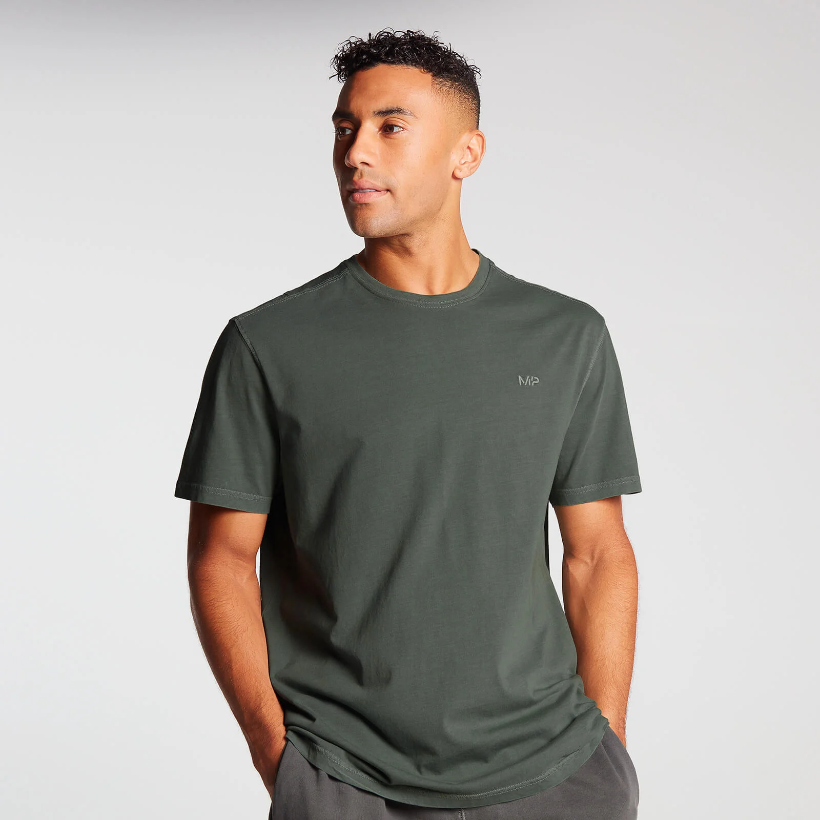 MP Men's Training Short Sleeve Oversized T-Shirt - Vine Leaf - XXS attēls 1