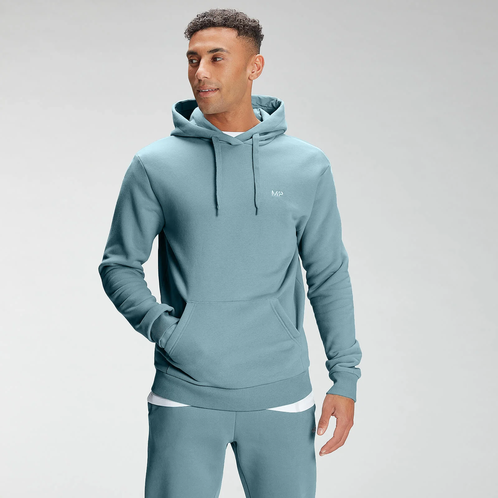MP Men's Rest Day Hoodie - Ice Blue - XXS attēls 1