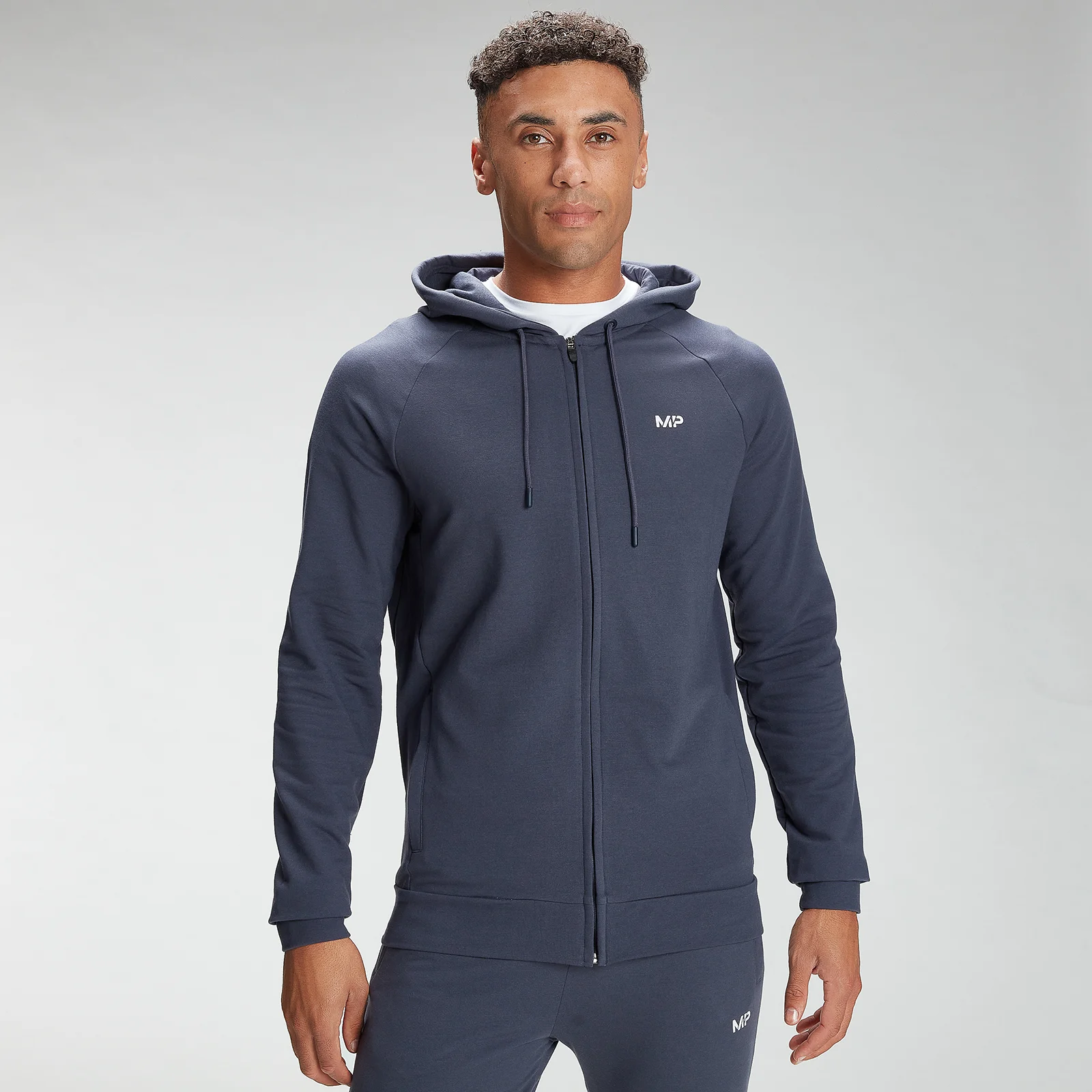 MP Men's Form Zip Up Hoodie - Graphite - XXS attēls 1