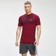 Vīriešu krekliņš ar īsām piedurknēm MP Essential Seamless Short Sleeve T-Shirt - Wine Marl