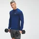 MP vīriešu bezšuvju krekliņš ar garām piedurknēm Essential - Intense Blue Marl