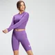 MP Essentials sieviešu treniņtērps Dry Tech ar garām piedurknēm Crop Top - Deep Lilac