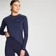 MP Essentials sieviešu treniņtērps ar garām piedurknēm Slim Fit Long Sleeve Top - Navy