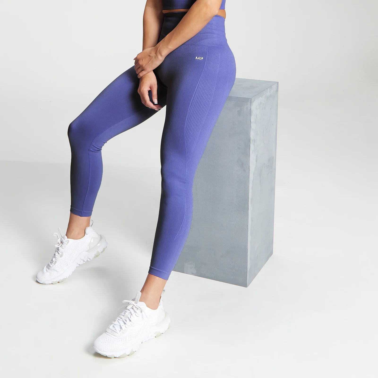 MP Women's Shape Seamless 7/8 Leggings - Bluebell - XXS attēls 1